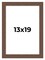 13x19 Wide Barnwood Picture Frame with UV-Resistant Acrylic & Acid Free Backing, Available in 6 Paint Finishes - Grey, Brown, White, and Black